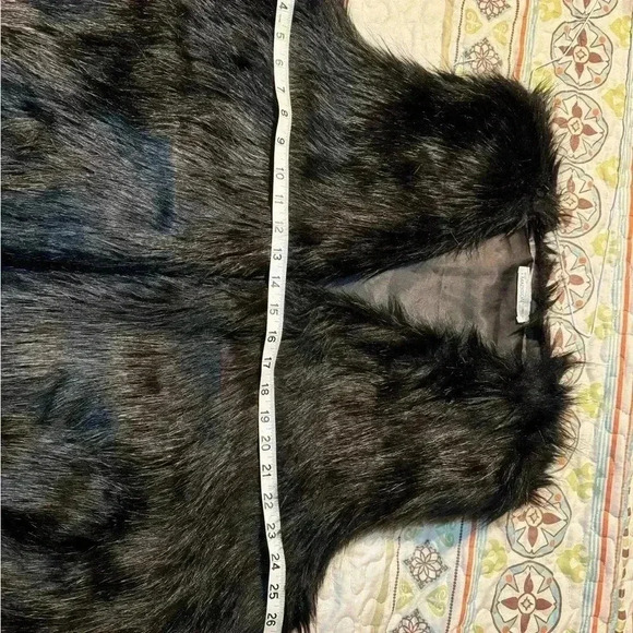 89th & Madison,Faux Fur Vest, Size XXL. Color Black Soot Boho Rock&Roll … - Picture 6 of 9